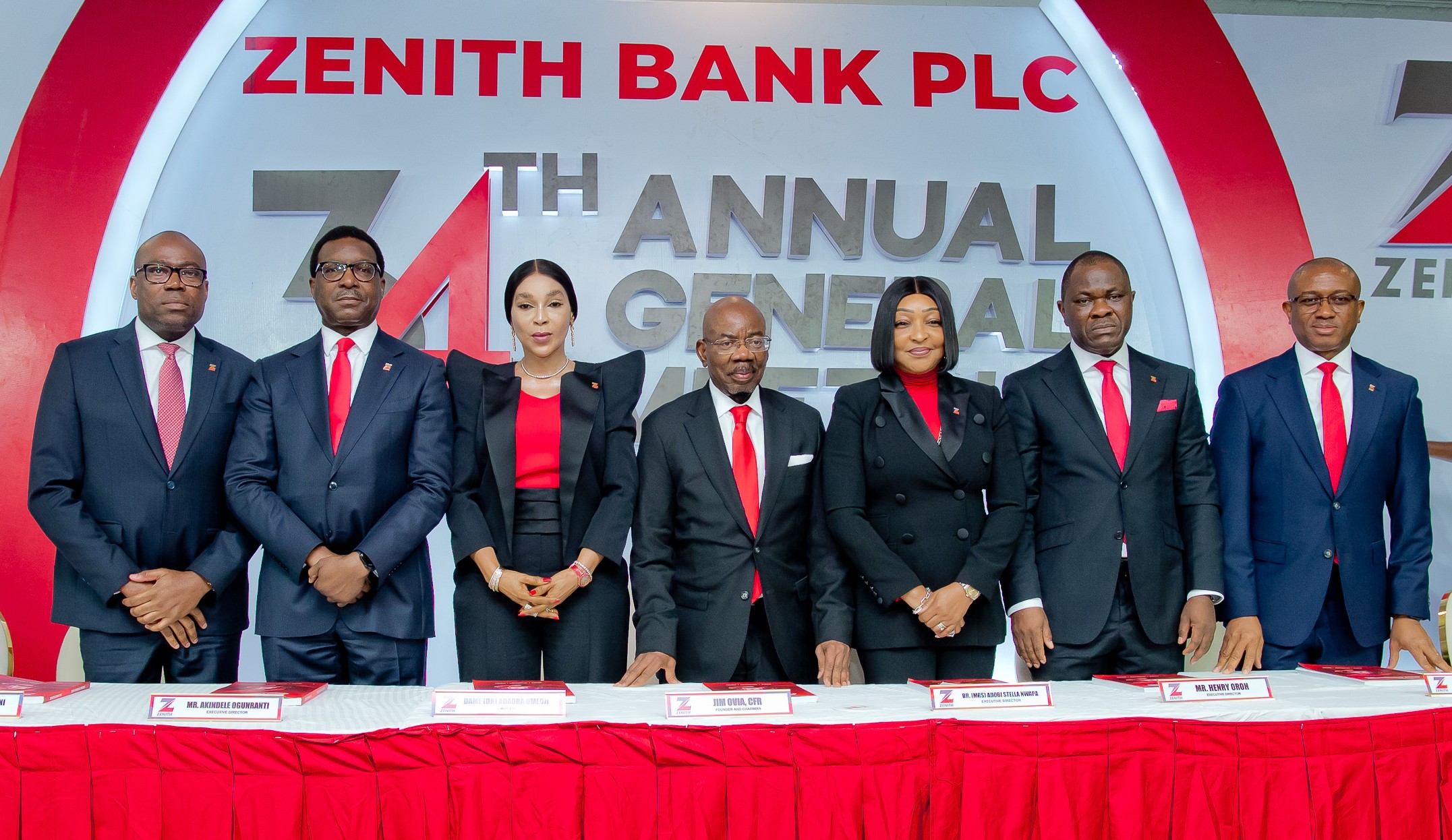 ZENITH BANK ASSURES SHAREHOLDERS OF QUANTUM LEAP IN FUTURE DIVIDENDS AT 34TH AGM, PAYS N195.67 BILLION FOR 2024 FINANCIAL YEAR